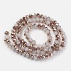 Electroplate Glass Beads Strands X-EGLA-A034-J10mm-N03-2