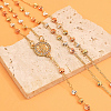 Vintage 304 Stainless Steel Round Rosary Bead Necklaces VJ4936-2-2
