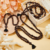 6Pcs 3 Style Natural Wood Bead Necklaces NJEW-DC00016-5