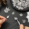 30Pcs 6 Styles Tibetan Style Alloy Pendants TIBEP-YW0012-41-5