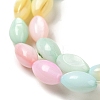 Rainbow Color Dyed Natural Freshwater Shell Beads Strands X1-SHEL-G018-02H-3