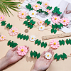 Felt Flower Hanging Banners AJEW-WH0596-696-2