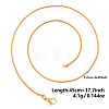 1.2MM Unisex 304 Stainless Steel Snake Chains Necklaces YO4082-2-1