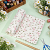 Flower Pattern Cotton Fabric DIY-WH0504-985E-4