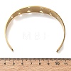 Religion 201 Stainless Steel Saint Benedict Hollow Open Cuff Bangles SA-CBA3211-01G-5