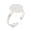 Adjustable Brass Pad Ring Settings KK-K414-10B-S-1