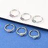 Brass Micro Pave Cubic Zirconia Finger Rings RJEW-C153-01P-1