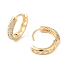 Ring Cubic Zirconia Hoop Earrings EJEW-P292-10G-2