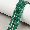 Natural Green Onyx Agate Beads Strands G-G345-C35-2x4mm-1