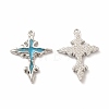 Rack Plating Alloy Enamel Pendants FIND-G051-07P-2