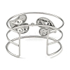 Non-Tarnish 304 Stainless Steel Wide Hollow Heart Open Cuff Bangles BJEW-Q348-02P-3