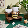 2-Tier Pine Wood Display Riser Stands for Cosmetic DJEW-WH0816-004A-4