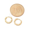 Brass Micro Pave Cubic Zirconia Hoop Earrings EJEW-H152-01E-G-5