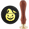Halloween Brass Wax Seal Stamp with Handle AJEW-WH0184-0616-1
