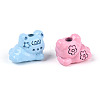 Baking Paint Alloy Beads PALLOY-T090-71-2