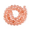 Crackle Transparent Glass Beads Strands GLAA-N068-06A-05-2