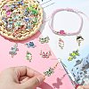 50Pcs 25 Styles Alloy Enamel Connector Charms ENAM-SZ0004-14-5