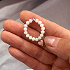 Glass with Natural Shell Finger Rings FS-WG996D5-01-2