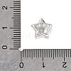 Brass Micro Pave Cubic Zirconia Beads KK-D408-11S-02A-3