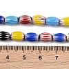 Handmade Millefiori Glass Oval Beads Strands LK-Z001-02A-07-3