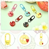 5Pcs Resin Pendant Decorations HJEW-YW00311-2