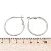 Tarnish Resistant 201 Stainless Steel Hoop Earrings EJEW-F188-24P-A-3