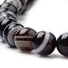 Natural Black Agate Beads Strands X-G-S259-04A-6mm-3