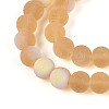 Frosted Transparent Glass Beads Strands LS-GLAA-T032-T8mm-MBB08-3