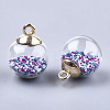 Glass Ball Pendants GLAA-T003-03A-2