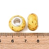 Opaque Resin Rondelle European Beads RESI-Z046-01J-3