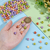 150Pcs 3 Colors Opaque Resin Imitation Shell Beads RESI-PH0002-78-3