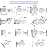 12Pcs 6 Style 316 Surgical Stainless Steel Diffuser Locket Pendants STAS-SC0003-77-2