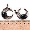 Natural Obsidian Pendants G-L602-01R-21-3