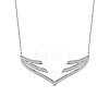 SHEGRACE Rhodium Plated 925 Sterling Silver Pendant Necklace JN602A-1