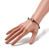 Heart Acrylic Enamel Beads Adjustable Cord Bracelet for Teen Girl Women BJEW-JB07049-3