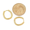 PVD Vacuum Plating 202 Stainless Steel Huggie Oval Hoop Earrings LS-EJEW-H003-07G-06-5