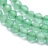 Natural Dyed & Heated Green Onyx Agate Beads Strands X-G-G792-41-3