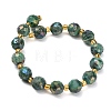 Electroplated Natural Druzy Geode Crystal Beads Strands G-F833-P01-10mm-03-3