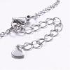 304 Stainless Steel Charm Anklets AJEW-AN00204-3