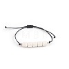 Bohemian Adjustable Handmade Dyed Natuarl Lava Rock Braided Bead Bracelets for Women RX0209-7-1