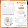 Cube Paper Cupcake Storage Boxes with Visible Window LS-BAKE-WH0002-002B-2