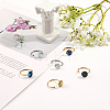20Pcs 2 Colors 304 Stainless Steel Open Cuff Rings Findings DIY-CA0005-57-5