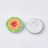 Glass Seed Beads Cabochons FIND-S321-03G-2
