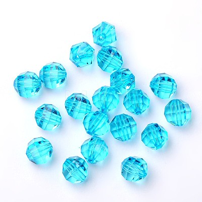 Transparent Acrylic Beads PL990Y-5-1