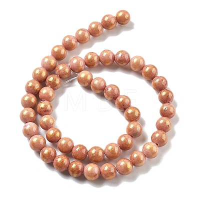 Natural Mashan Jade Beads Strands G-A255-A01-01F-1