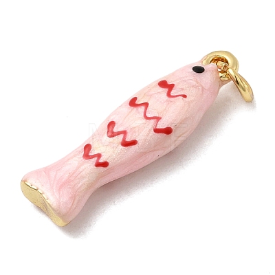Brass Enamel Pendants KK-H092-08G-01-1