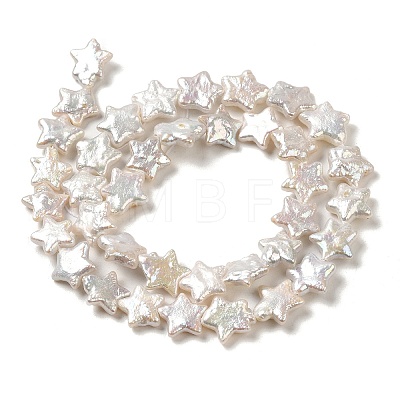 Natural Baroque Pearl Keshi Pearl Beads Strands PEAR-E016-011-1