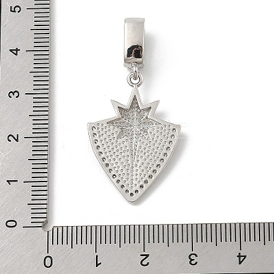 Brass Micro Pave Cubic Zirconia Pendants KK-U047-06P-1