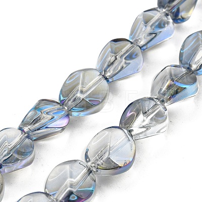 Electroplate Glass Beads Strands EGLA-G037-04A-1