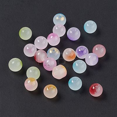 Glass Imitation Jade Beads GLAA-P029-03A-1
